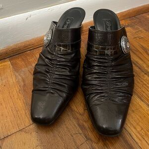 Brighton Rubens - Bronze - Rouched Leather- Size 8